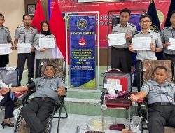 Lapas Narkotika Pamekasan Gelar Donor Darah Serentak dalam Rangka HBP ke-61