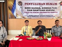 Lapas Narkotika Pamekasan Gandeng FH UNIRA Gelar Penyuluhan Hukum bagi Warga Binaan