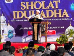 Warga Binaan Lapas Narkotika Pamekasan Ikut Salat Id dan Kurban, Bukti Pembinaan Spiritual Berjalan