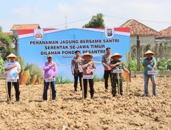 Polres Pamekasan Gandeng Santri Tanam Jagung untuk Dukung Ketahanan Pangan Nasional