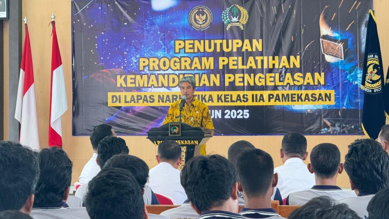 Lapas Narkotika Pamekasan Tutup Pelatihan Pengelasan, 80 Warga Binaan Dibekali Keterampilan Kerja