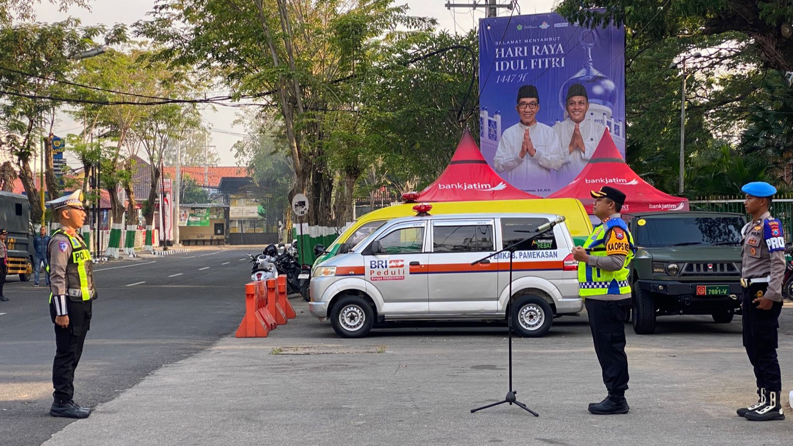 Polres Pamekasan Siagakan Pengamanan Malam Takbiran, Kapolres Tekankan Pendekatan Humanis