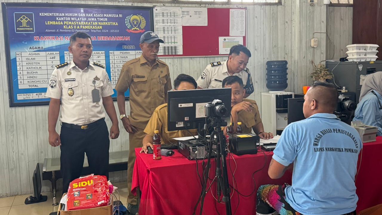 Sinkronisasi NIK 701 Warga Binaan, Lapas Narkotika Pamekasan Perkuat Akses Layanan Publik dan Kesehatan