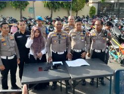 Satlantas Pamekasan Tindak Tegas Balap Liar, 138 Motor Masih Ditahan
