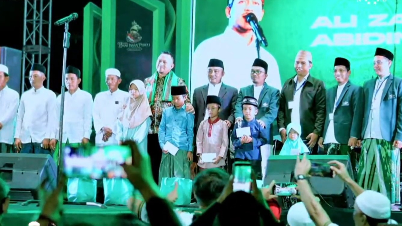 Bersama MWCNU, Bashra BIP Tebar Manfaat di Palengaan, Santuni Anak Yatim-Guru Ngaji dan Bagikan 10 Ribu Porsi Makanan